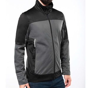 Veste softshell imperméable à capuche pour homme, jaune et noir, style sportif, fermeture éclair, pour l'hiver et les activités de plein air - Product Image 6