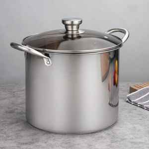 Ensemble de casseroles en granit antiadhésives avec couvercle en verre, compatibles induction, pour soupes et ragoûts, batterie de cuisine - Product Image 5