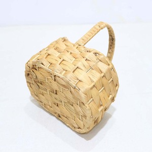 Panier de rangement ovale en rotin naturel avec poignée pour le rangement des fleurs, décoration intérieure - Product Image 2