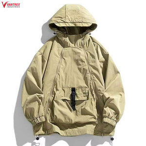 เสื้อแจ็คเก็ตแทร็คผู้ชายสีสันตามสั่ง สไตล์ลำลอง ใส่สบาย น้ำหนักเบา พรีเมียม ทรงหลวม ดีไซน์แบบ OEM ตามสั่ง - Product Image 3