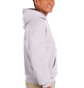 Men's <b>Light</b> Gray Hooded Sweatshirt Solid Color Casual Fleece Pullover Regular Fit Autumn Wear - Product Image 2