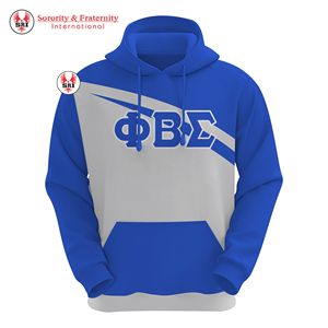 Sudadera con Capucha Oversize de Algodón con Logotipo Personalizado, Sudadera Unisex Bordada Negra para Hombre, Sudaderas y Camisetas Phi Beta Sigma - Product Image 4