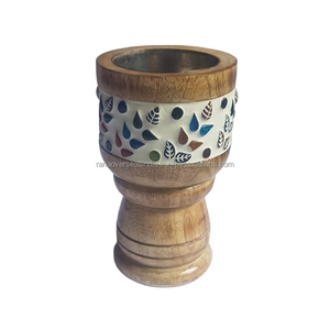 Elegant Handcrafted Wooden Charcoal <b>Cone</b> <b>Incense</b> Burner Perfect for Home Fragrance Meditation & Relaxation In Different Styles - Product Image 4