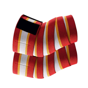 Vendas para Rodillas con Diseño de Rayas Multicolor, Cierre Ajustable de Gancho y Bucle, Soporte para Levantamiento de Pesas y Powerlifting - Product Image 5