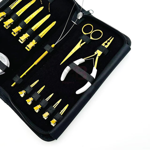 Kit Completo de Herramientas para Extensiones de Cabello de Acero Inoxidable con Estuche de Cuero para Uso Profesional en Salón - Set de Aplicación y Remoción - Product Image 5