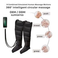 ALL STAR - Masseur à compression d'air pour les jambes entières, chauffant, 9 niveaux de pression, bottes de massage, contrôle du temps, soulage la fatigue, améliore la circulation