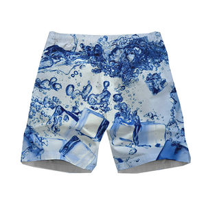Shorts de plage décontractés pour hommes, personnalisés OEM, en toile haute élasticité, anti-UV, imperméables, séchage rapide, avec cordon de serrage - Product Image 4