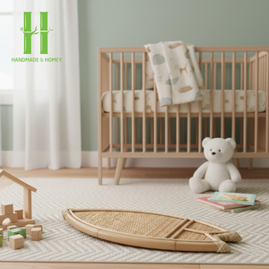 Nouvelle Arrivée - Décoration Moderne en Rotin Tressé pour Chambre d'Enfant et Salon - Crèche - Rotin 2026 Fabriqué au Vietnam - Product Image 3