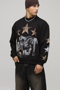 OEM Screen Printed <b>Custom</b> Men's Sweatshirt Personalized Long Sleeve Streetwear Casual Wear <b>Custom</b> Design Apparel Top Clothing - Product Image 4