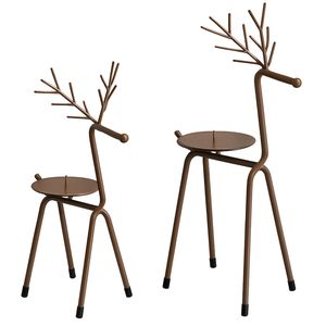 <b>Top</b> Selling Metal Tealight Candle Holder Reindeer Design Home and Christmas Lights Decoration Tealight Holder - Product Image 5