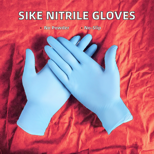Gants de sécurité jetables en nitrile, anti-chimiques, sans poudre, sans latex, sans silicone, stériles, lisses, flexibles, avec manchette conique, 7/8 oz - Product Image 6