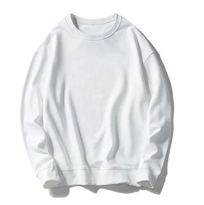 Best Selling High Quality Men's Puffer Sweatshirt Crew Neck Pullover in Solid Style Winter Plain Dyed Technique - Product Image 4