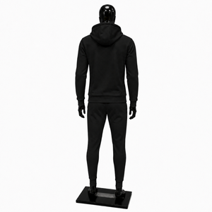 Conjunto Deportivo para Hombre con Capucha, Sudadera con Cierre Completo y Pantalones, Color Sólido, Ropa Casual de Otoño, Tejido Transpirable de Poliéster - Product Image 2
