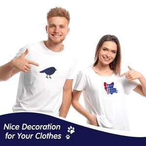 Patch thermocollant en jean imprimé à rayures et motifs quadrillés, taille personnalisée, pour vêtements et chapeaux - Product Image 6