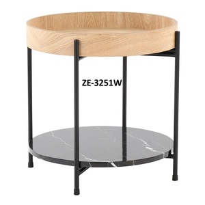 Premium Gold Metal <b>Nesting</b> <b>Coffee</b> <b>Table</b> <b>Set</b> with Marble Tops Luxury Furniture Modern Decorative Metal Sofa <b>Table</b> with Designer - Product Image 2