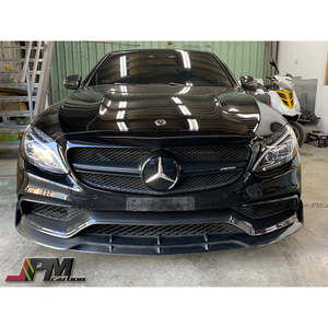 Alerón Delantero de Fibra de Carbono Estilo B de JPMCarbon para Mercedes-Benz W205 C63 2015-2021 - Product Image 2