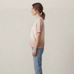 T-shirts oversize délavés pour femmes, en coton, col rond, coupe ample, décontractés, à manches courtes, printemps-été - Product Image 3