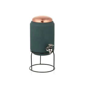 Dispensador de Agua de Cerámica Negra con Diseño de Mariposa, Grifo Manual y Soporte Incluido para Uso Doméstico - Product Image 4