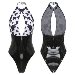 Mujeres <span class=keywords><strong>Sexy</strong></span> Western Cowgirl Patchwork Body Leotardo Mono Ragazze <span class=keywords><strong>Sexy</strong></span> Uniforme Scolastica Cosplay Espectáculos temáticos Discoteca - Product Image 2