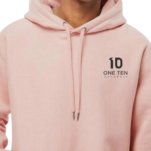 <b>Mens</b> Heavyweight Cross-Grain Hoodie Dusty <b>Pink</b> Premium Cotton Fleece Pullover <b>Sweatshirt</b> Custom Logo OEM ODM Casual Winter 380g - Product Image 3