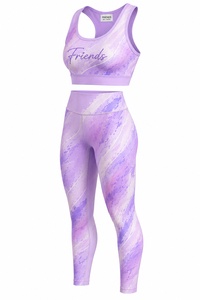 Conjuntos Deportivos de 2 Piezas para Gimnasio y Fitness, 22 Colores Populares, Ropa Deportiva Sólida, Transpirable, de Secado Rápido, para Yoga, Cintura Elástica para Mujer - Product Image 5