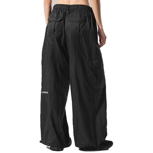 Conjunto de Chaqueta Ligera con Cierre y Pantalones Anchos de Moda para Mujer, Conjunto de 2 Piezas, Ropa Deportiva de Nailon, Cortavientos, Personalizable OEM - Product Image 5