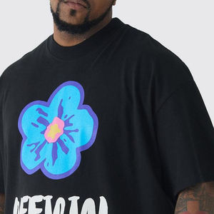 Camiseta de Alta Calidad con Estampado Puff, Personalizada, Precio de Fábrica OEM/ODM, Fabricante de Moda Oversize - Product Image 3