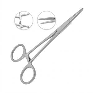 Pinzas Hemostáticas de Acero Inoxidable de Alta Calidad, Pinzas Quirúrgicas Rectas con Bloqueo - Product Image 5