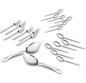Ensemble de couverts en acier inoxydable, design minimaliste, finition miroir haute brillance, résistant à la rouille, ustensiles de table pour mariage, cuillère, fourchette - Product Image 3