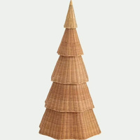 Décorations de Noël en rotin rustique écologique de grande taille pour la maison, l'hôtel, le restaurant, en provenance du Vietnam.