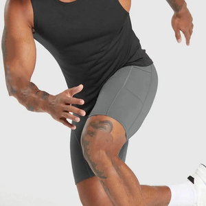 Custom <b>Compression</b> <b>Shorts</b> <b>Men</b> Spandex Running Tights Sport Athletic Workout Performance Leggings Underwear Compress - Product Image 2