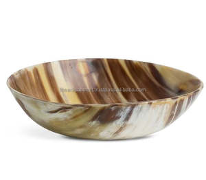 ชุดชามฮอร์นขัดเงา3อันโดยช่างฝีมือ-จานเสิร์ฟอาหารที่บ้านเป็นมิตรต่อสิ่งแวดล้อมทันสมัยสำหรับของขวัญในสต๊อก - Product Image 2