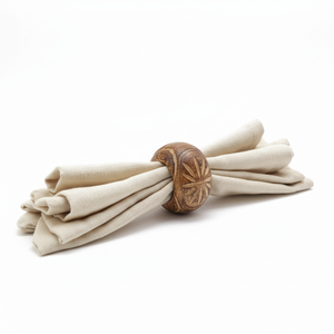 Anillo para Servilletas de Madera Tallado a Mano, Acabado Natural Trenzado, Decoración de Mesa Moderna y Rústica, Decoración para Bodas, Cenas y Hogar - Product Image 5