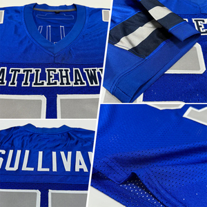 Maillot de football américain léger en mesh, personnalisé avec l'impression de l'équipe, manches courtes, séchage rapide, uniforme athlétique pour les tournois - Product Image 2