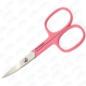 Ciseaux à ongles en acier inoxydable pour manucure, pédicure et cuticules, ciseaux à ongles de qualité supérieure, manche rose, ciseaux à ongles de 4 pouces - Product Image 5