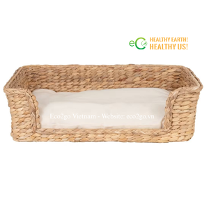 Comodidad Rústica para Mascotas |   Casa y Cesta para Mascotas Tejidas a Mano con Jacinto de Agua |   Diseño Personalizado y Venta al por Mayor - Product Image 2