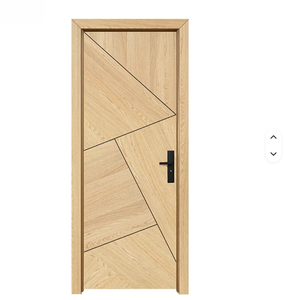 Puerta Interior de Madera Contrachapada de Teca y Roble con Acabado Artesanal, de Alta Calidad, con Aislamiento Acústico, Puerta Compuesta WPC - Product Image 1