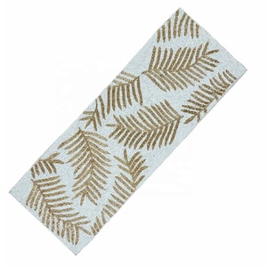 Nouvel arrivage Chemin de table perlé en verre à motif de feuilles Chemin de table décoratif à paillettes Décor de Thanksgiving pour table au prix de gros - Product Image 1