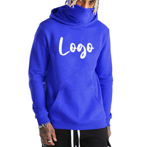 Sweat à capuche personnalisé pour homme, style masque ninja vieilli, brodé, délavé à l'acide, streetwear vintage, en molleton épais, cagoule 100% coton - Product Image 1