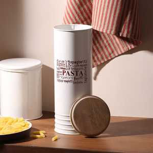 Sophisticated Metal <b>Storage</b> <b>Container</b> with Wooden Lid <b>for</b> Elegant <b>Kitchen</b> Organization and Modern Home Decor - Product Image 6