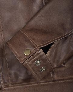 Men's Premium Quality Winter <b>Jacket</b> Fashionable <b>Sheepskin</b> Leather <b>Jacket</b> Winter Low MOQ Private Label Motorcycle <b>jacket</b> for men - Product Image 5