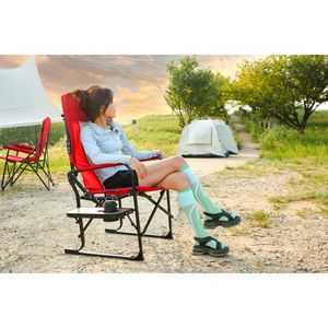 Sedia da regista pieghevole portatile per campeggio, pesca, picnic, giardino, con tavolino laterale, robusta e di grandi dimensioni per un viaggio confortevole - Product Image 4