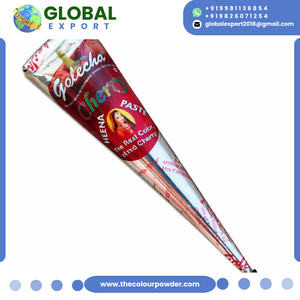 Henné rouge cerise de qualité supérieure, cône de henné traditionnel à base de plantes, facile à appliquer, utilisé par les artistes et salons de henné professionnels. - Product Image 3