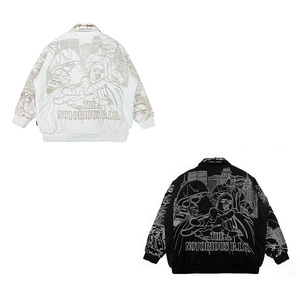 Veste d'hiver matelassée personnalisée pour homme, broderie 3D, rembourrage en coton, style hip-hop, coupe ample, veste streetwear chaude, OEM - Product Image 5