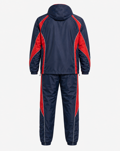Custom Waffle Embroidered Waterproof Thermal Winter Windbreaker Sporty Tracksuit Set Men Hooded Full Zip Jacket Pants Outdoor - Product Image 3