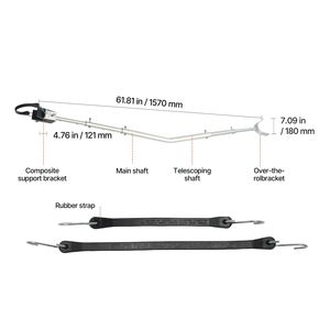 Protector de popa ajustable de 23.6 pulgadas (59 cm) de material compuesto, resistente a la corrosión, de fácil instalación para remolques de barcos y embarcaciones. - Product Image 5