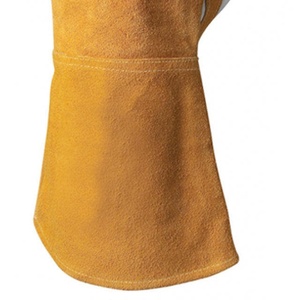 Leather Safety <b>Gloves</b> 14 Inch <b>Knit</b> Wrist Heat Resistance Anti-Heat Abrasion Resistant Smooth Texture Latex-Free Water Proof 7 oz - Product Image 4