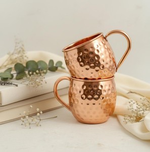 Pure Copper Handmade Mug Stylish Beverage Cup for Healthy Drinking Water Coffee Tea and Juice Daily - Product Image 2