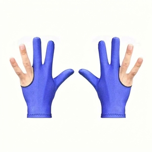 Guantes de Snooker para Hombre, de la Mejor Calidad, Antideslizantes, de 3 Dedos, Transpirables, de Color Sólido, Unisex - Product Image 1