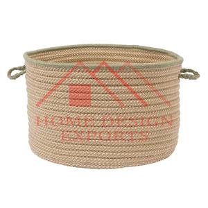 Cestas de almacenamiento de cuerda pura de algodón más vendidas de alta calidad último diseño de cuerda y cesta de ropa de almacenamiento de yute para la venta - Product Image 5